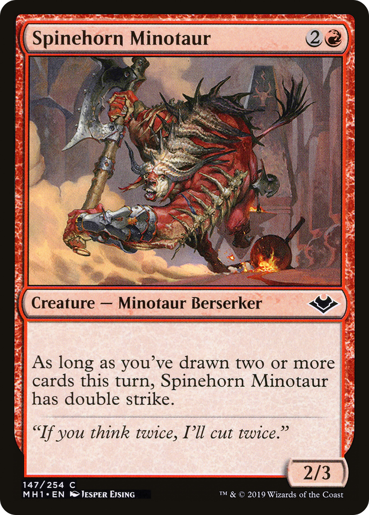 Spinehorn Minotaur (MH1-147) [Modern Horizons]