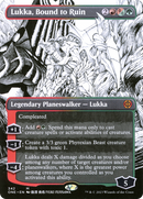 Lukka, Bound to Ruin (ONE-342) [Phyrexia: All Will Be One]: (Showcase) (Borderless)