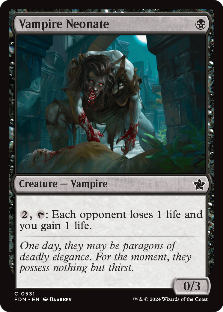 Vampire Neonate (FDN-531) [Foundations]