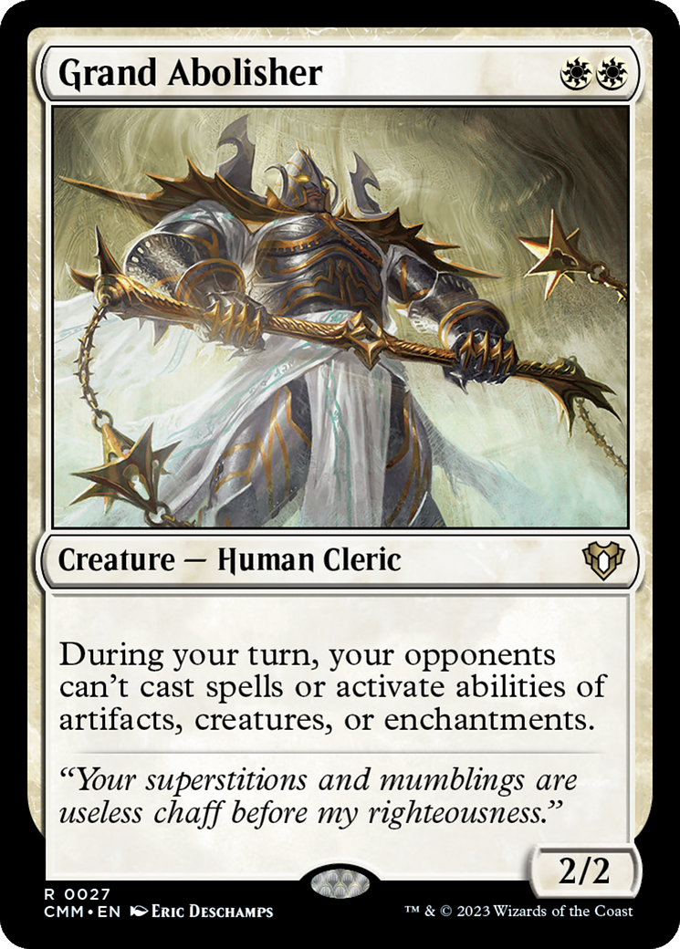 Grand Abolisher (CMM-027) [Commander Masters] Foil