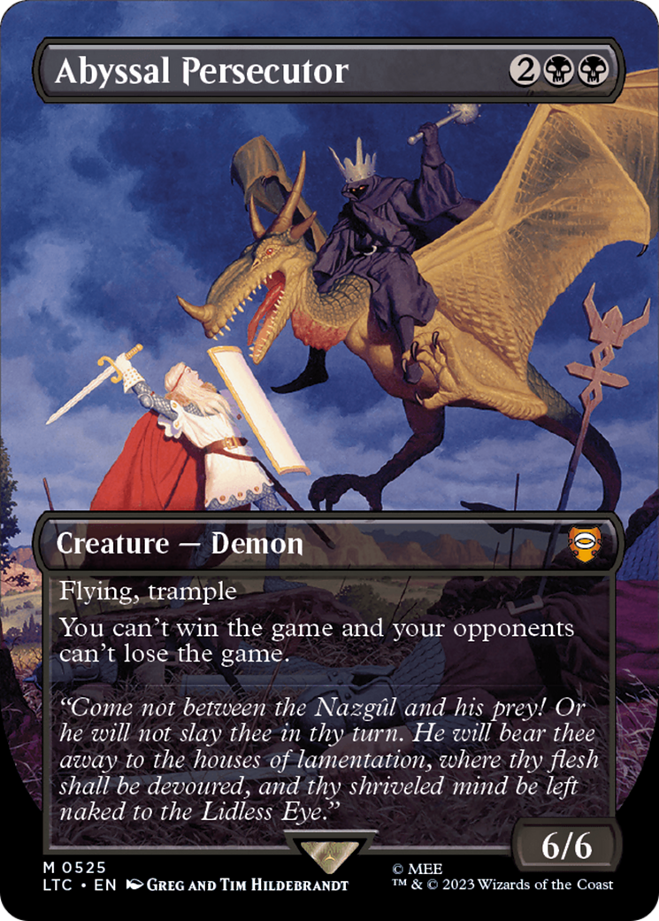 Abyssal Persecutor (Borderless) (LTC-525) [Tales of Middle-earth Commander] (Borderless)