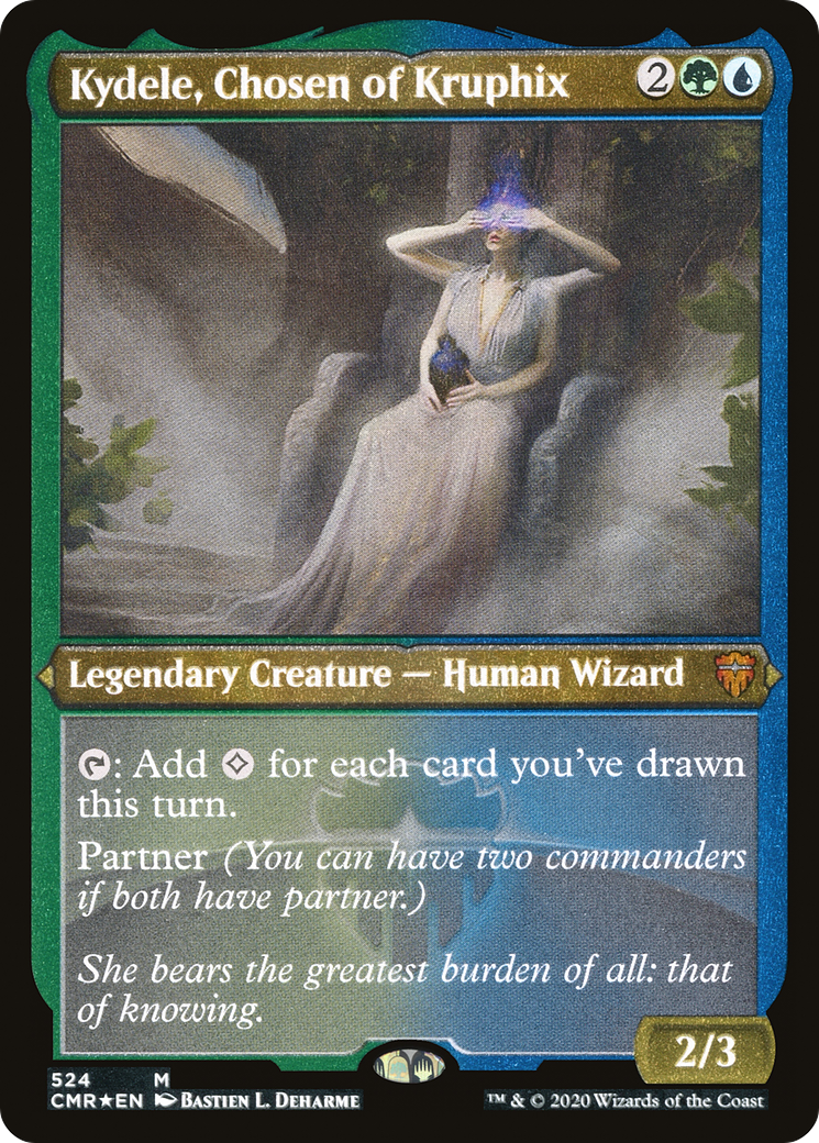 Kydele, Chosen of Kruphix (Foil Etched) (CMR-524) [Commander Legends] Etched Foil