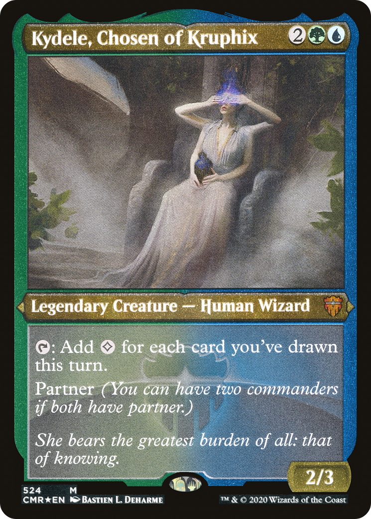 Kydele, Chosen of Kruphix (CMR-524) [Commander Legends] Etched Foil