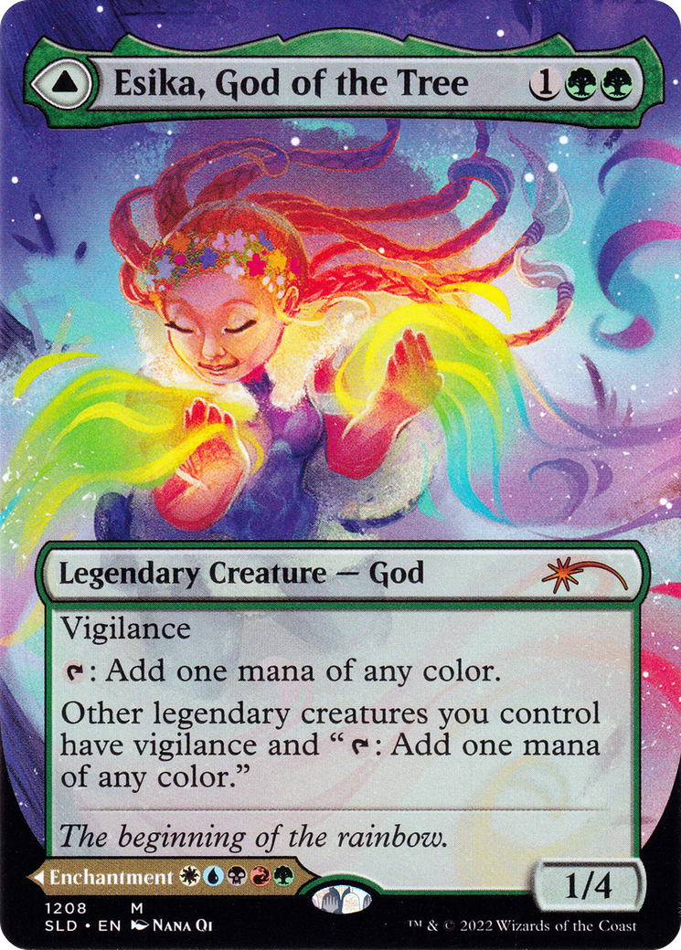 Esika, God of the Tree // The Prismatic Bridge (SLD-1208) [Secret Lair Drop] (Borderless)