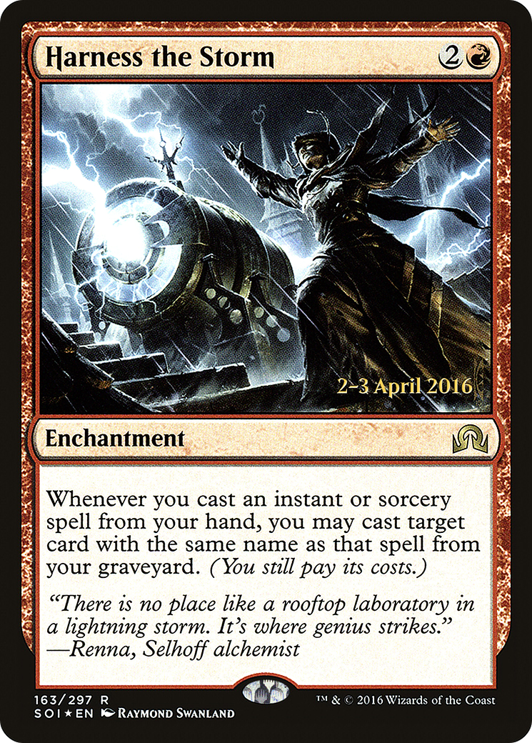 Harness the Storm (PRE-163S) [Shadows over Innistrad Promos] Foil