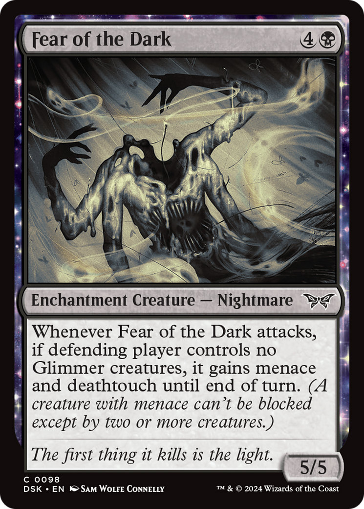 Fear of the Dark (DSK-098) [Duskmourn: House of Horror]: (enchantment)