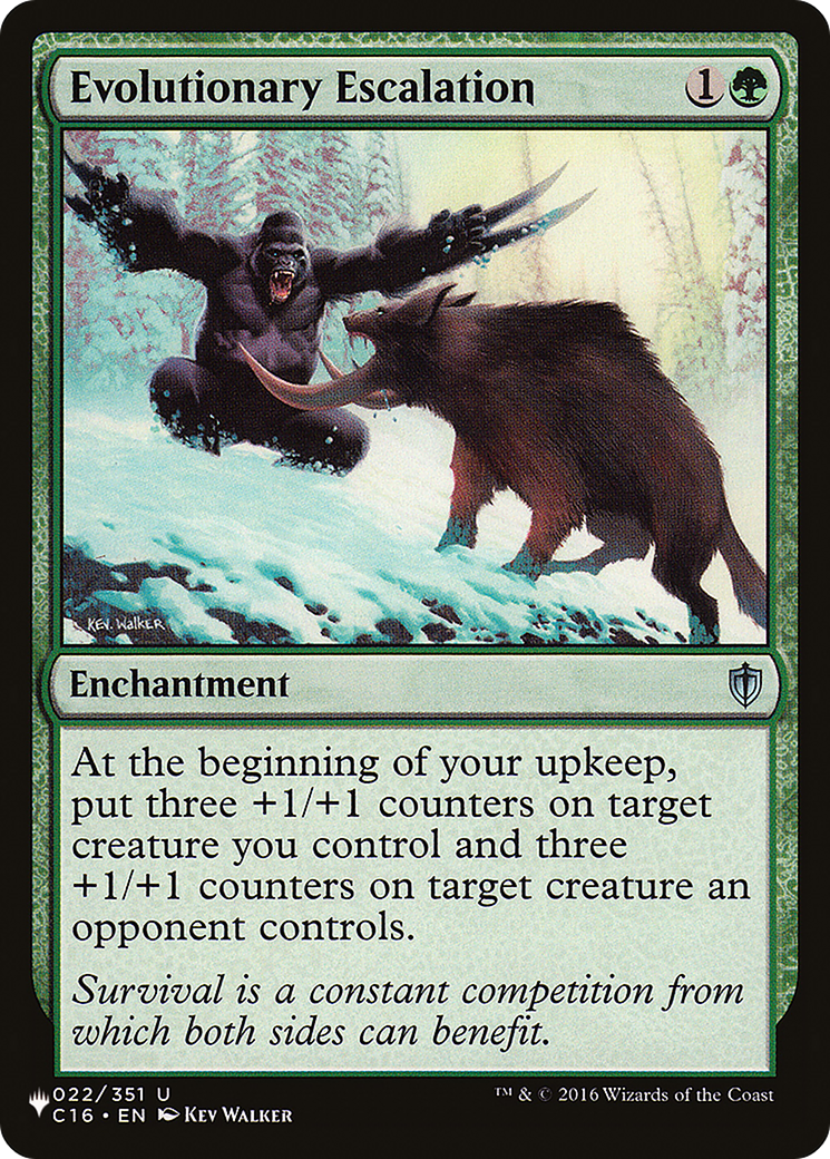 Evolutionary Escalation (LIST-C16-22) [The List]