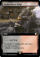 Shadowblood Ridge (Extended Art) (Surge Foil) (PIP-1035) [Fallout] Foil
