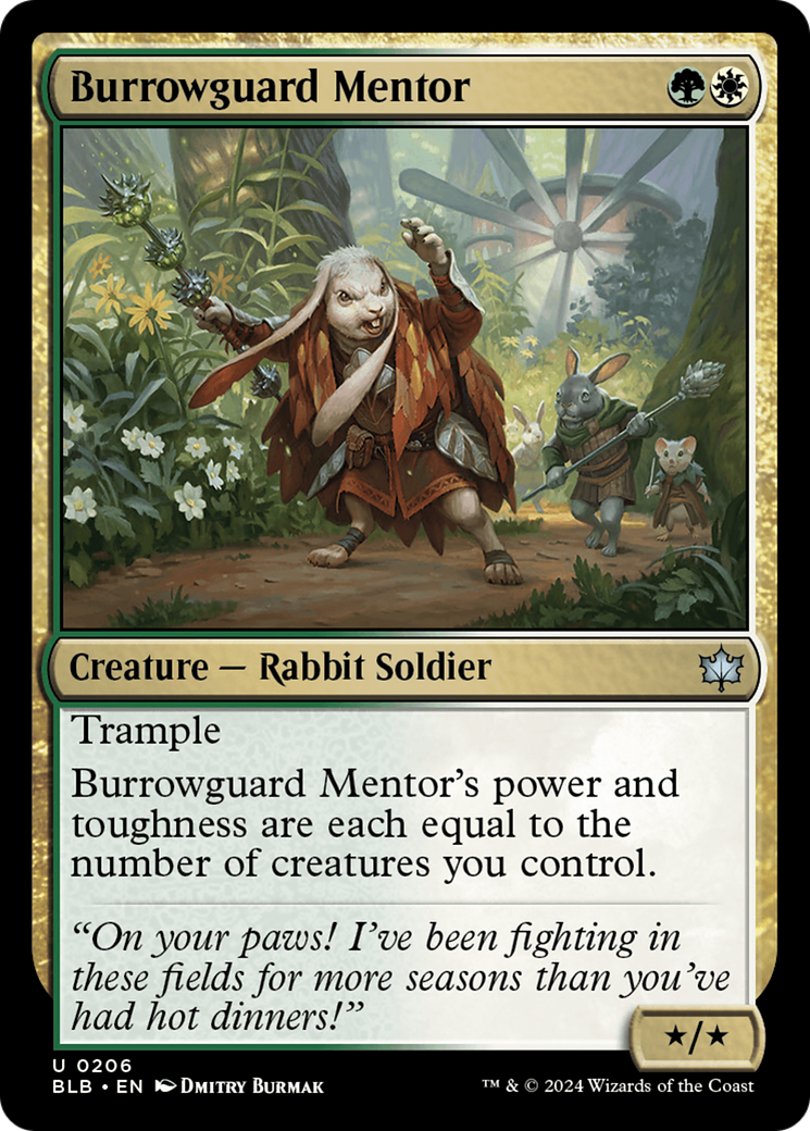 Burrowguard Mentor (BLB-206) [Bloomburrow]