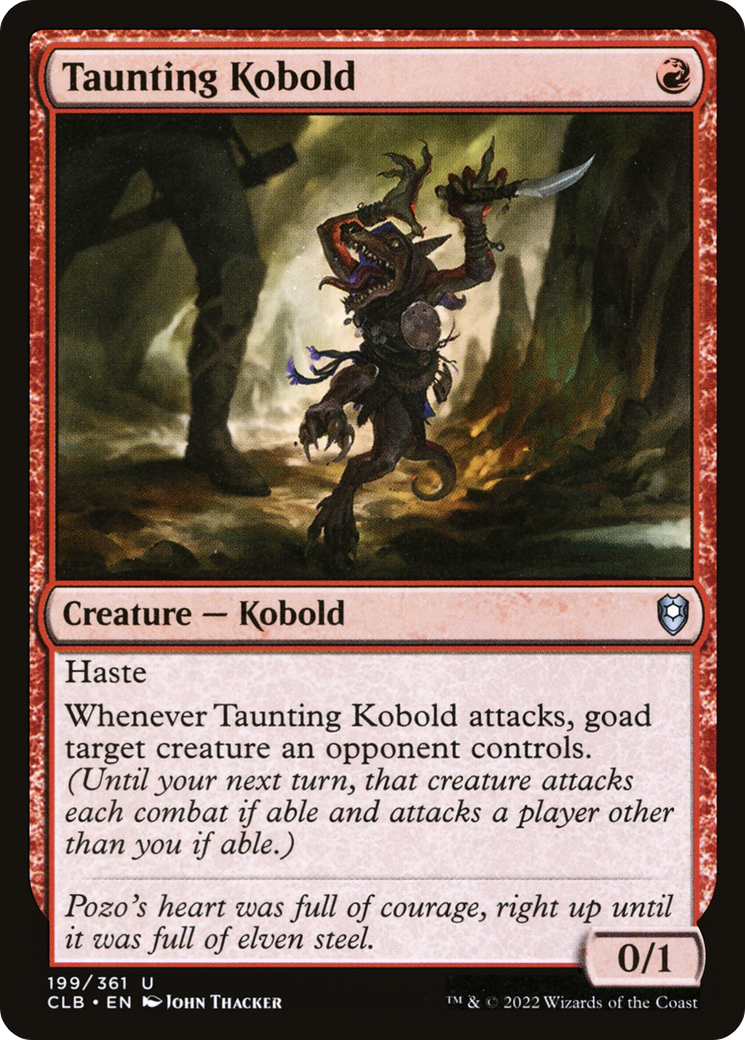 Taunting Kobold (CLB-199) [Commander Legends: Battle for Baldur's Gate]