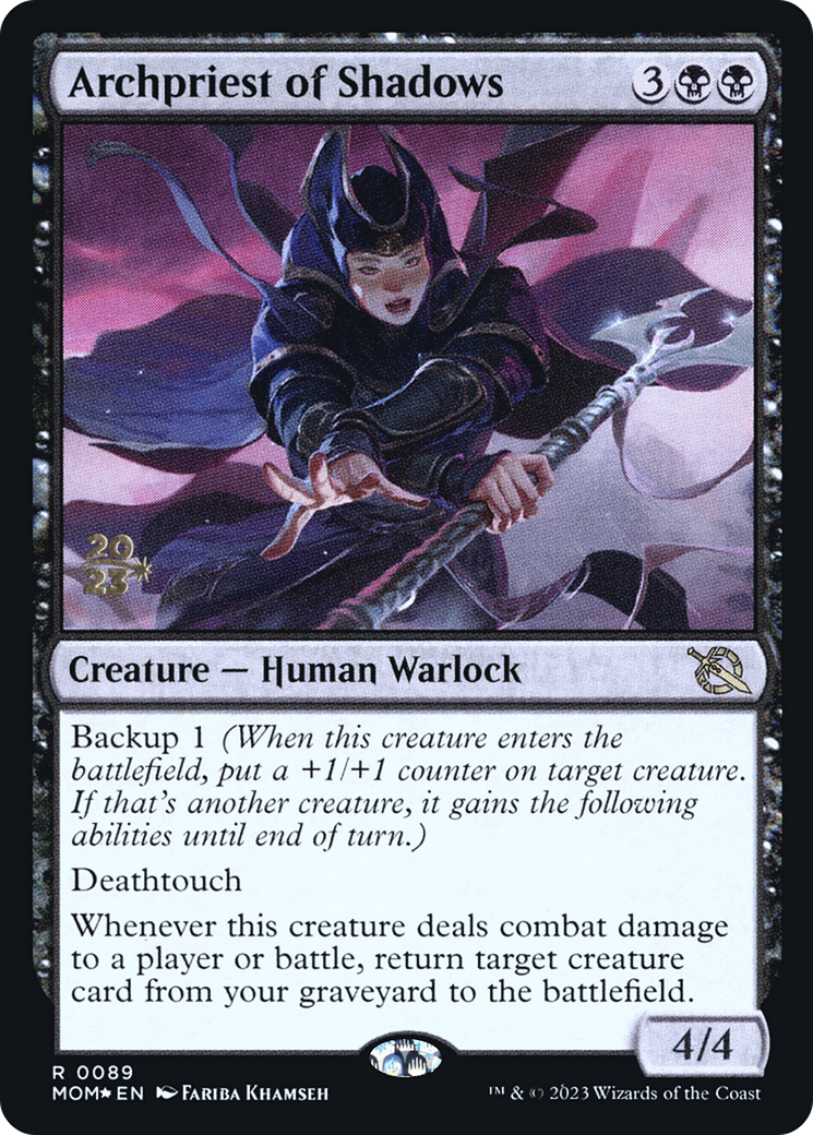 Archpriest of Shadows (PRE-89S) [March of the Machine Promos] Foil