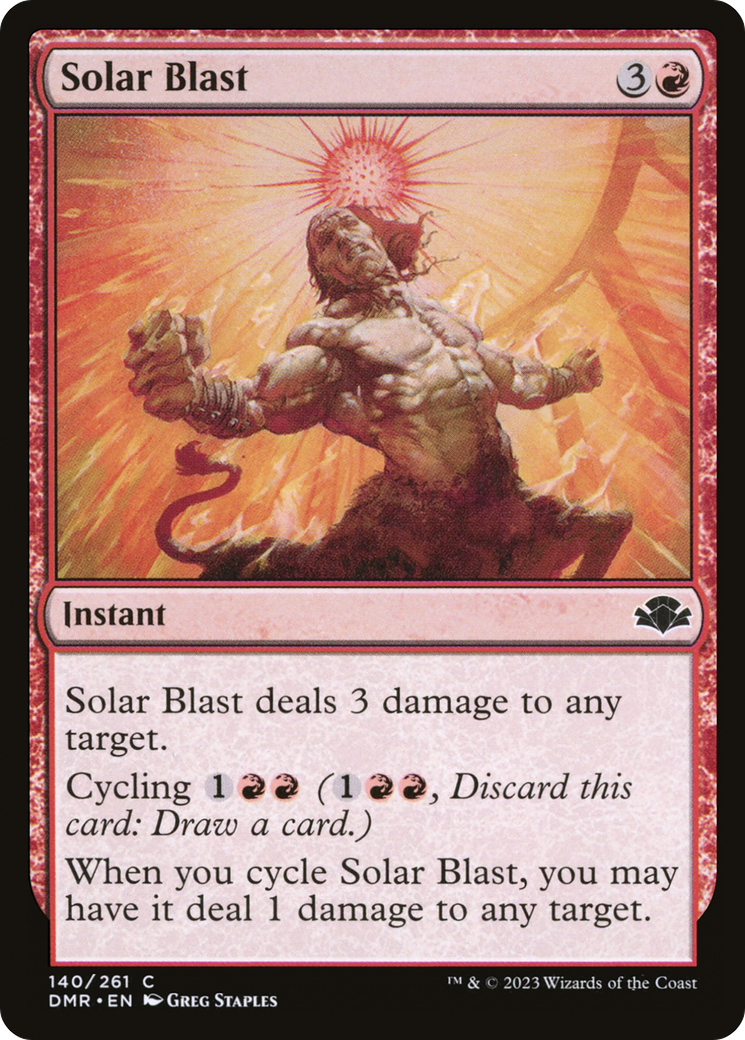 Solar Blast (DMR-140) [Dominaria Remastered] Foil