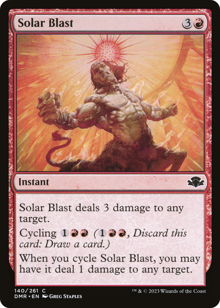 Solar Blast (DMR-140) [Dominaria Remastered] Foil