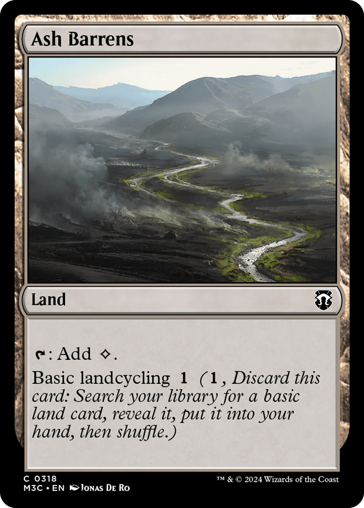 Ash Barrens (M3C-318) [Modern Horizons 3 Commander] Foil