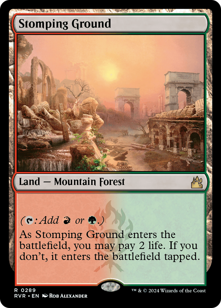 Stomping Ground (RVR-289) [Ravnica Remastered] Foil