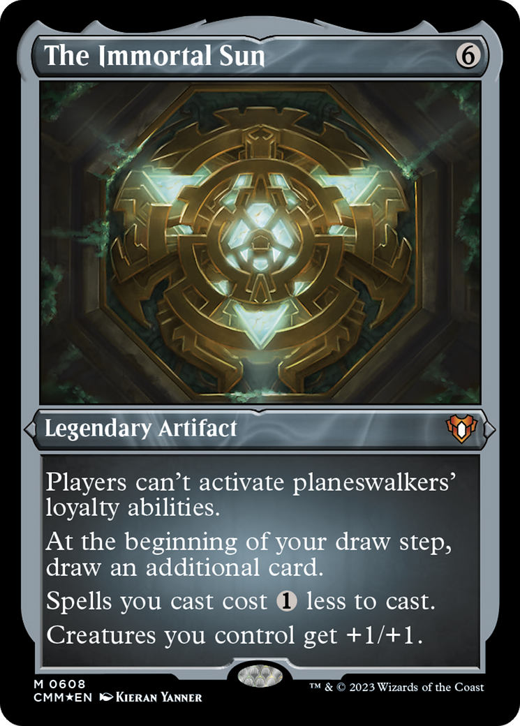 The Immortal Sun (CMM-608) [Commander Masters] Etched Foil