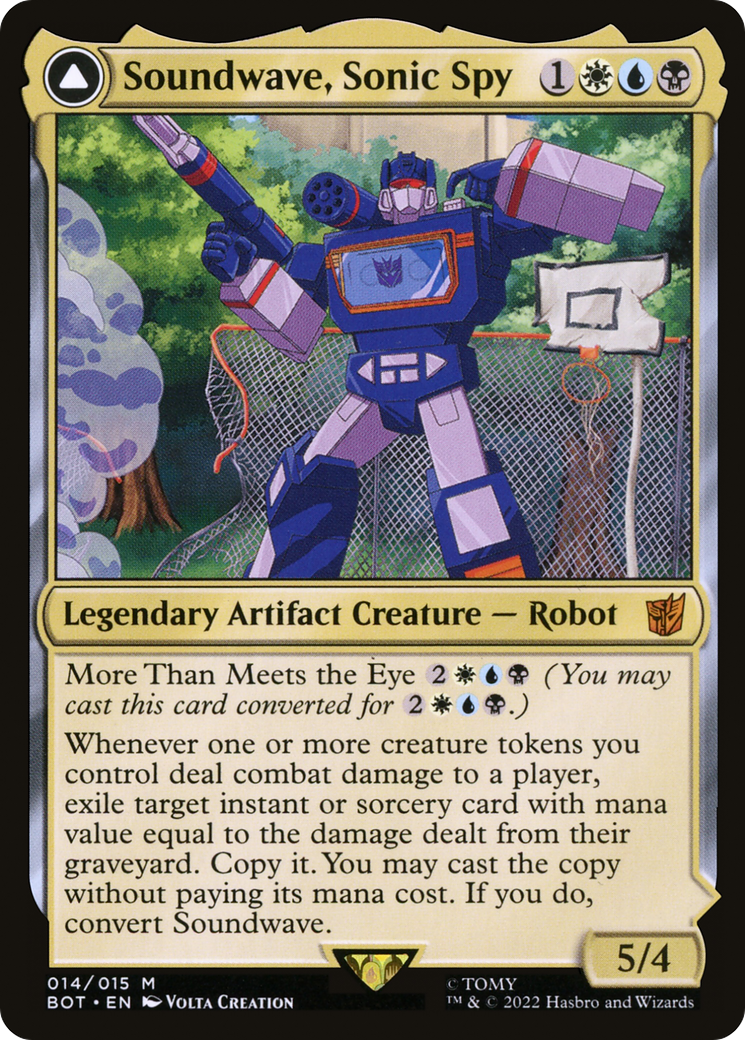 Soundwave, Sonic Spy // Soundwave, Superior Captain (BOT-014) [Transformers]: (convertdfc) Foil
