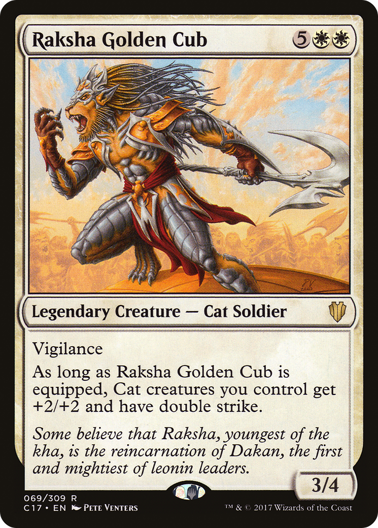 Raksha Golden Cub (C17-069) [Commander 2017]