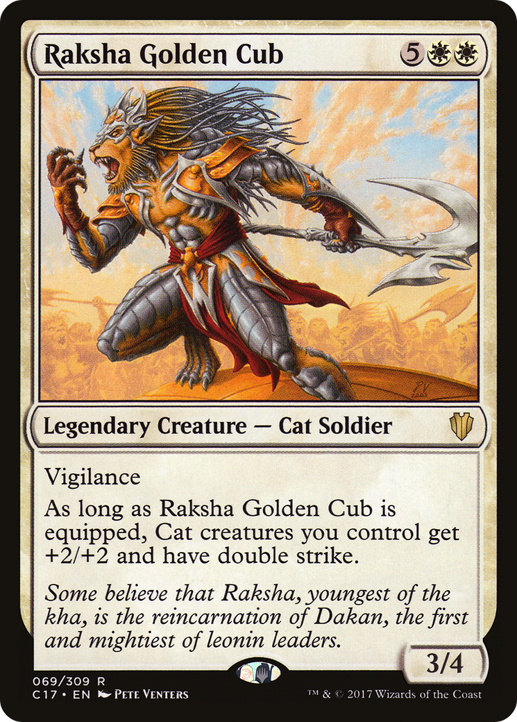 Raksha Golden Cub (C17-069) [Commander 2017]