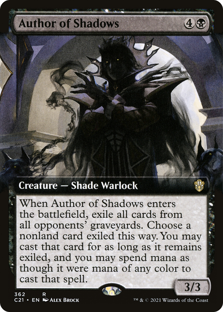 Author of Shadows (C21-362) [Commander 2021]: (Extended Art)