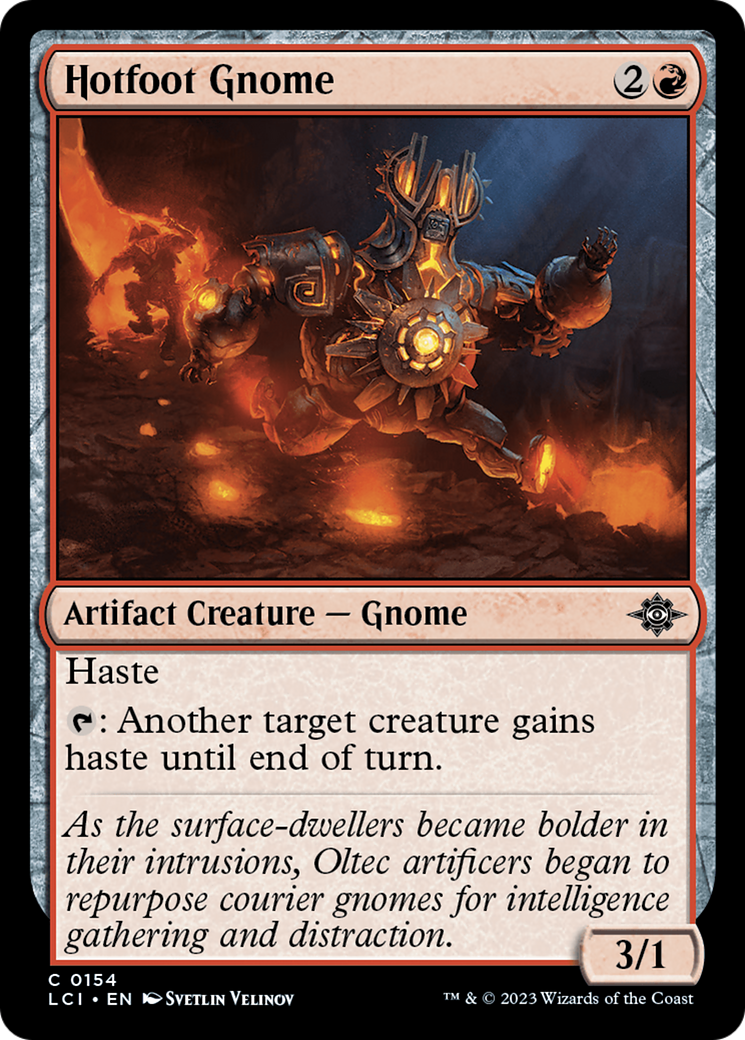 Hotfoot Gnome (LCI-154) [The Lost Caverns of Ixalan] Foil
