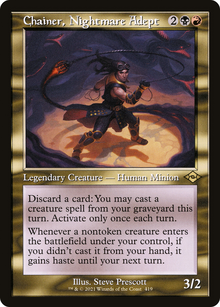 Chainer, Nightmare Adept (Retro Frame) (MH2-419) [Modern Horizons 2]