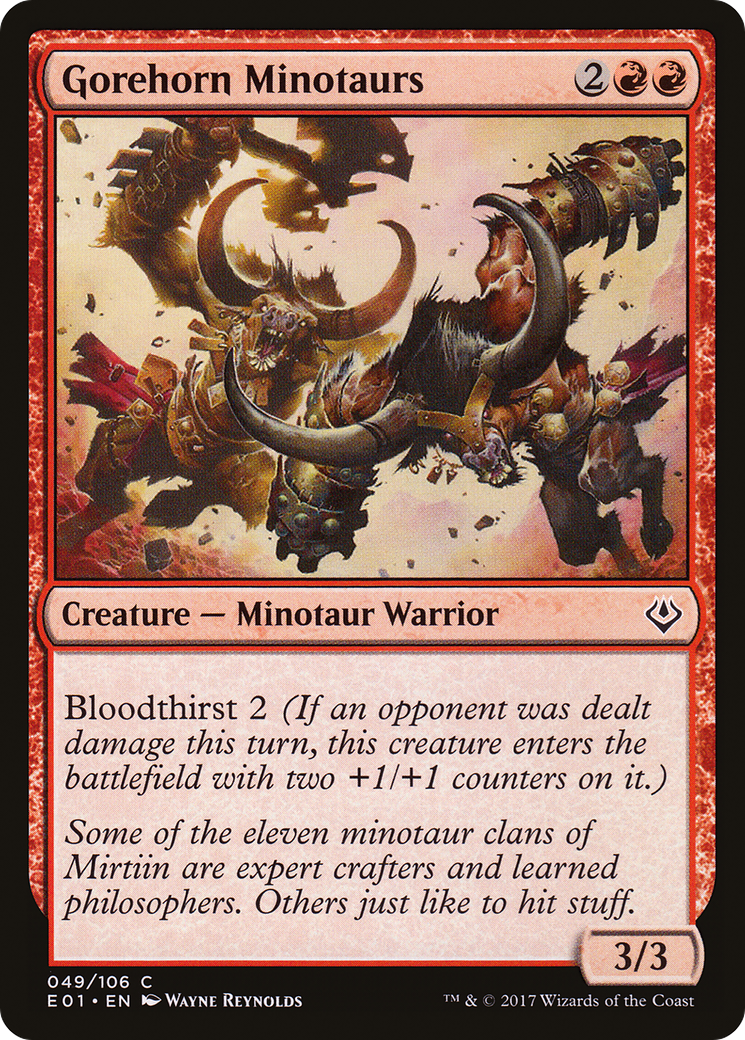 Gorehorn Minotaurs (AC2-049) [Archenemy: Nicol Bolas]