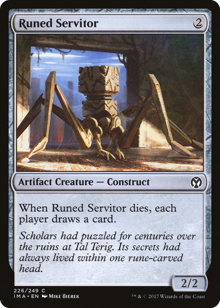 Runed Servitor (IMA-226) [Iconic Masters] Foil