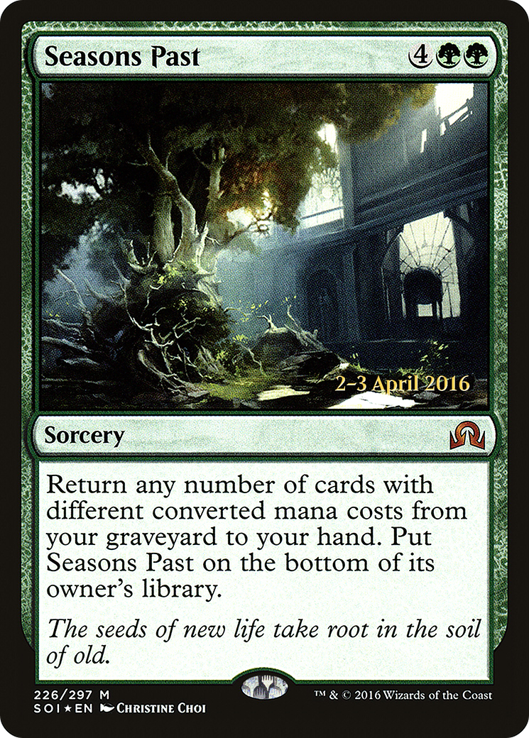 Seasons Past (PRE-226S) [Shadows over Innistrad Promos] Foil