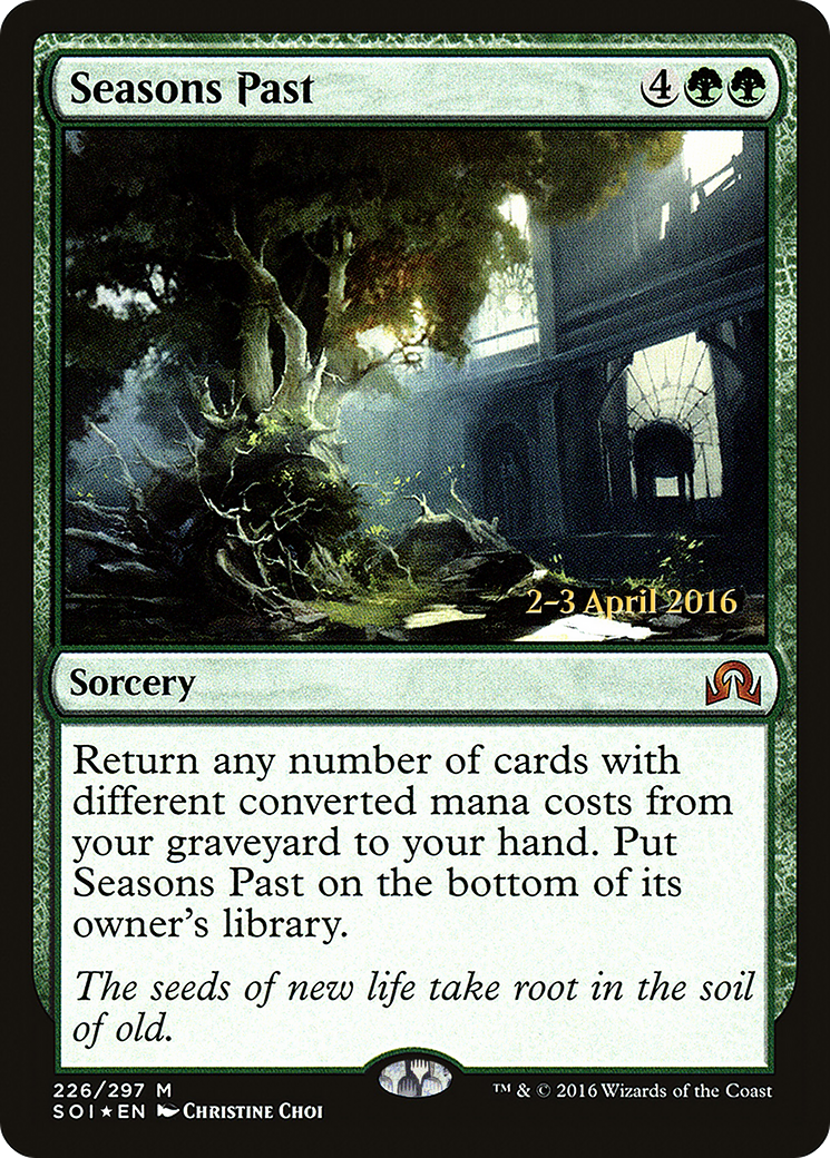 Seasons Past (PRE-226S) [Shadows over Innistrad Promos] Foil