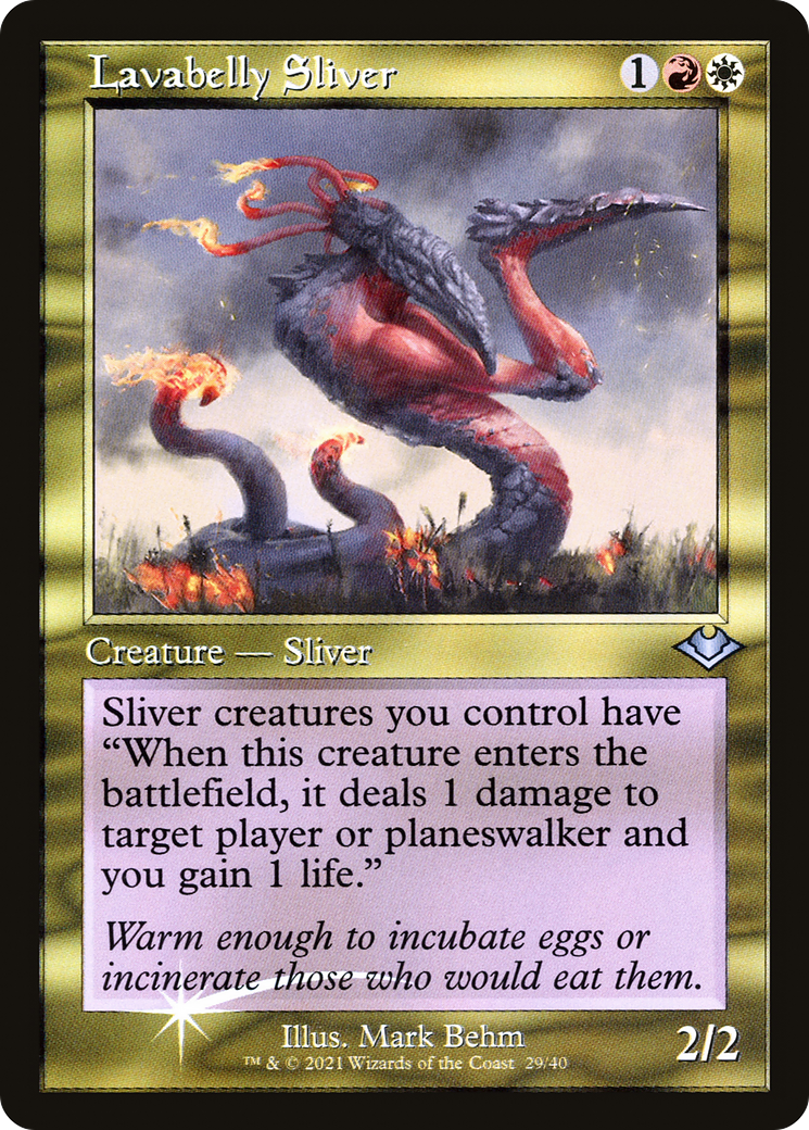 Lavabelly Sliver (Retro Frame) (MH1-029) [Modern Horizons 1 Timeshifts] Foil