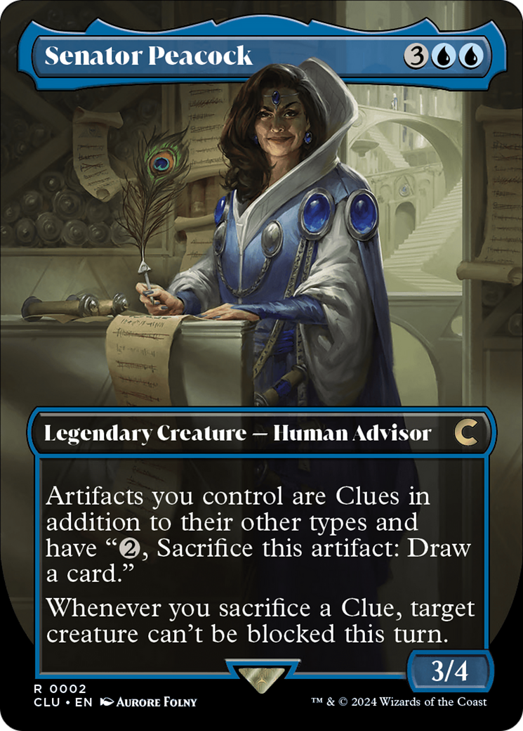 Senator Peacock (CLU-002) [Ravnica: Clue Edition] (Borderless)