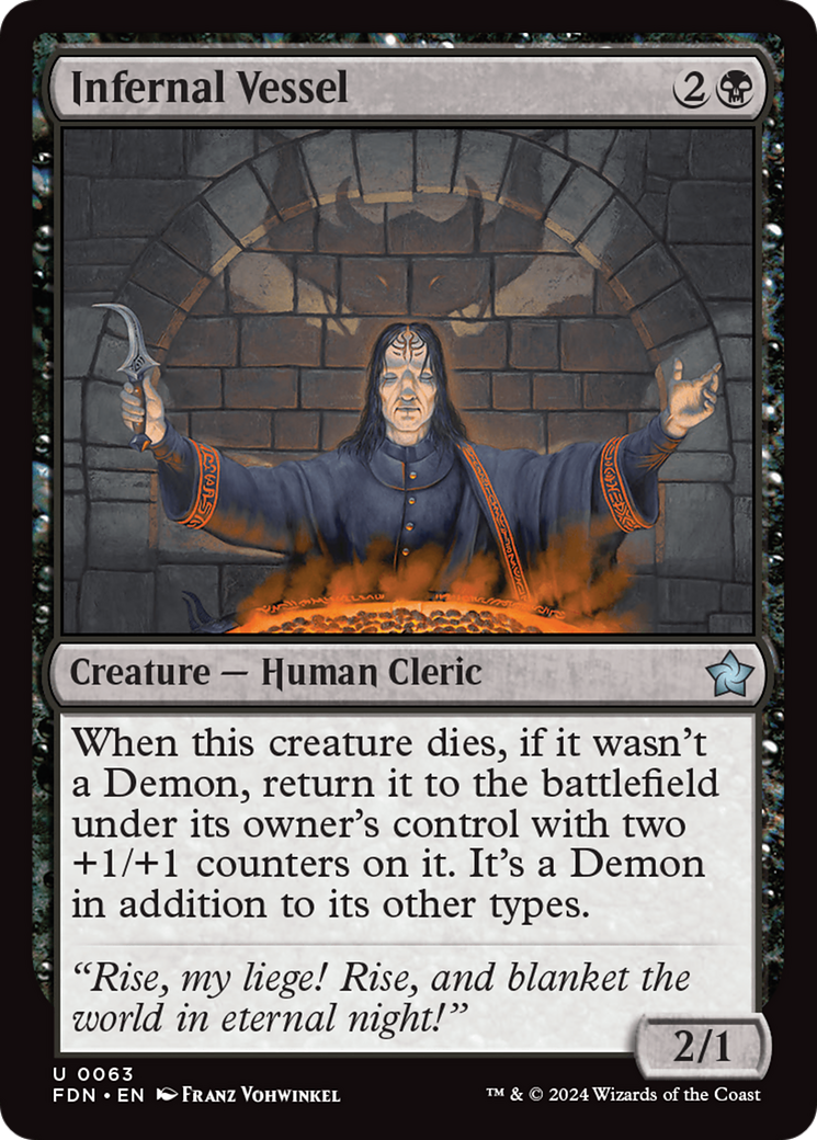 Infernal Vessel (FDN-063) [Foundations] Foil