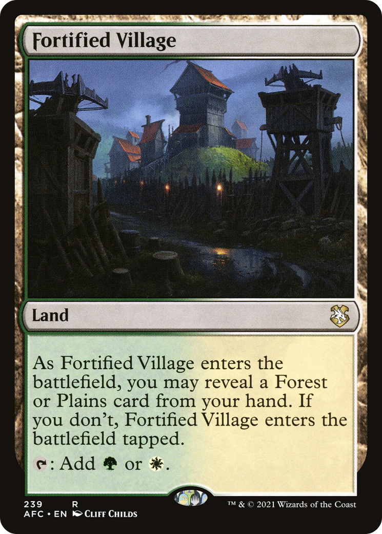 Fortified Village (AFC-239) [Forgotten Realms Commander]
