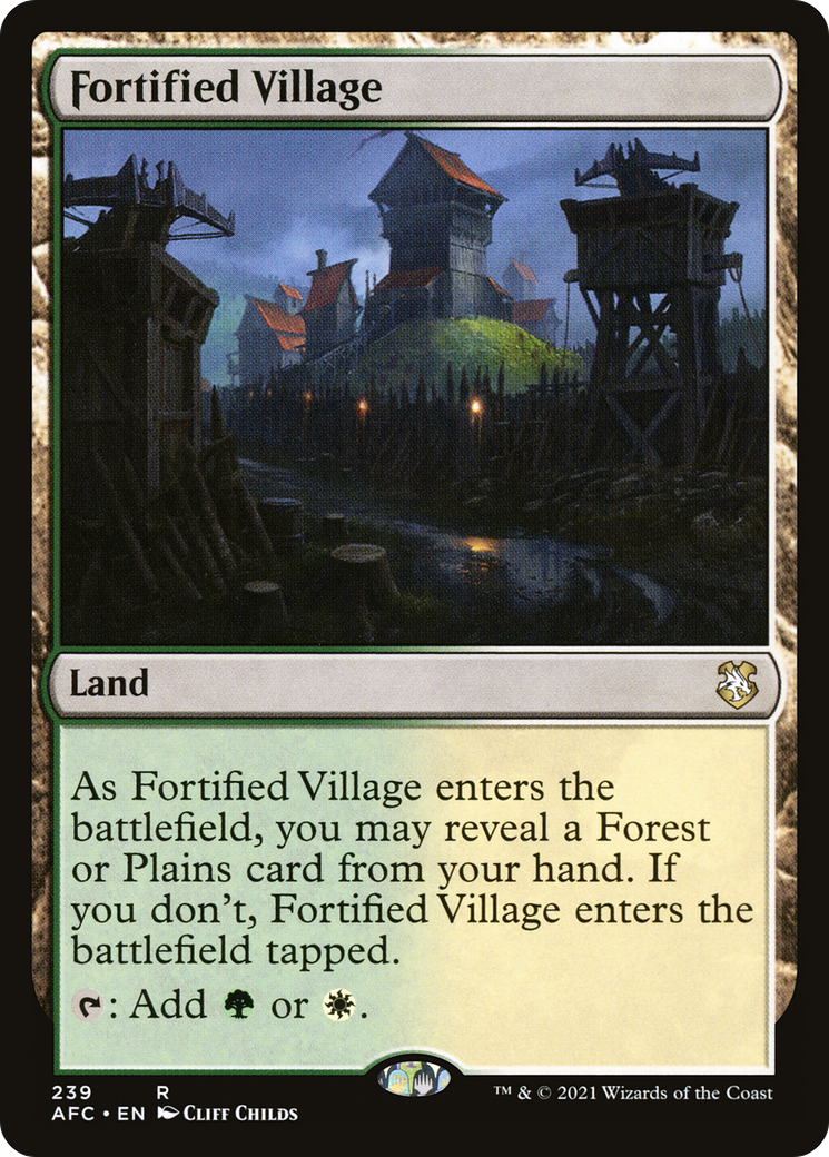 Fortified Village (AFC-239) [Forgotten Realms Commander]