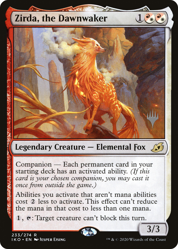 Zirda, the Dawnwaker (PPIKO-233P) [Ikoria: Lair of Behemoths Promos]: (companion)