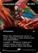Dragonback Assault (TDM-355) [Tarkir: Dragonstorm]: (Showcase, enchantment) (Borderless) Foil