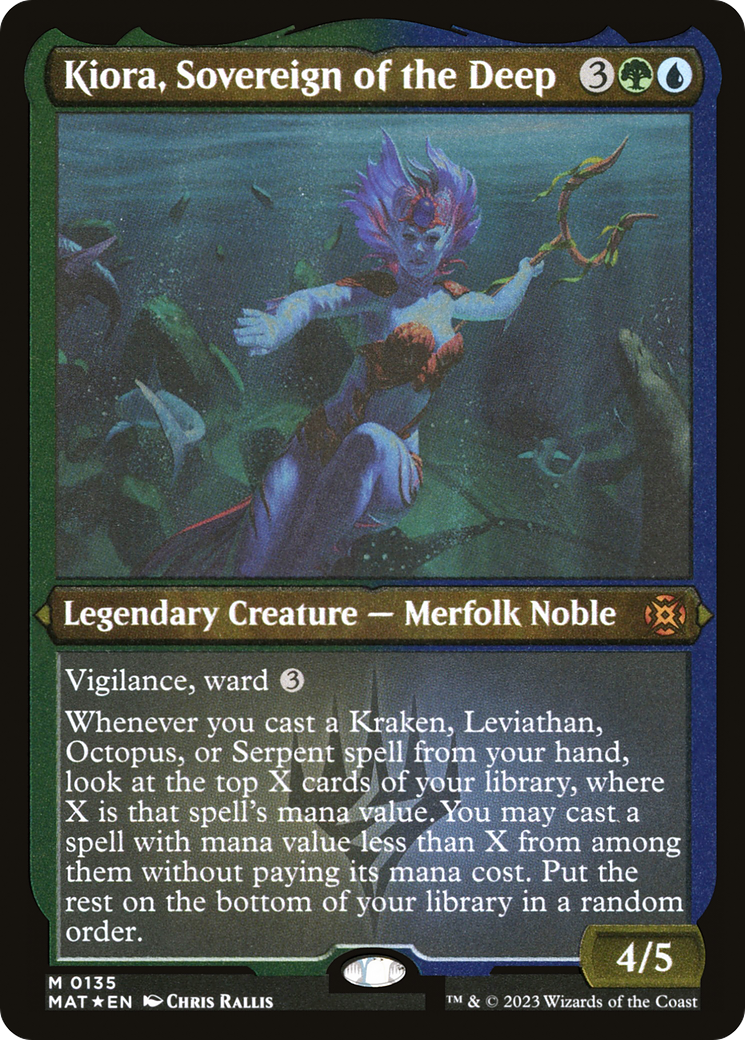 Kiora, Sovereign of the Deep (MAT-135) [March of the Machine: The Aftermath] Etched Foil