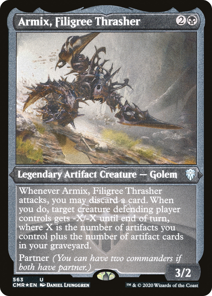 Armix, Filigree Thrasher (CMR-563) [Commander Legends] Etched Foil