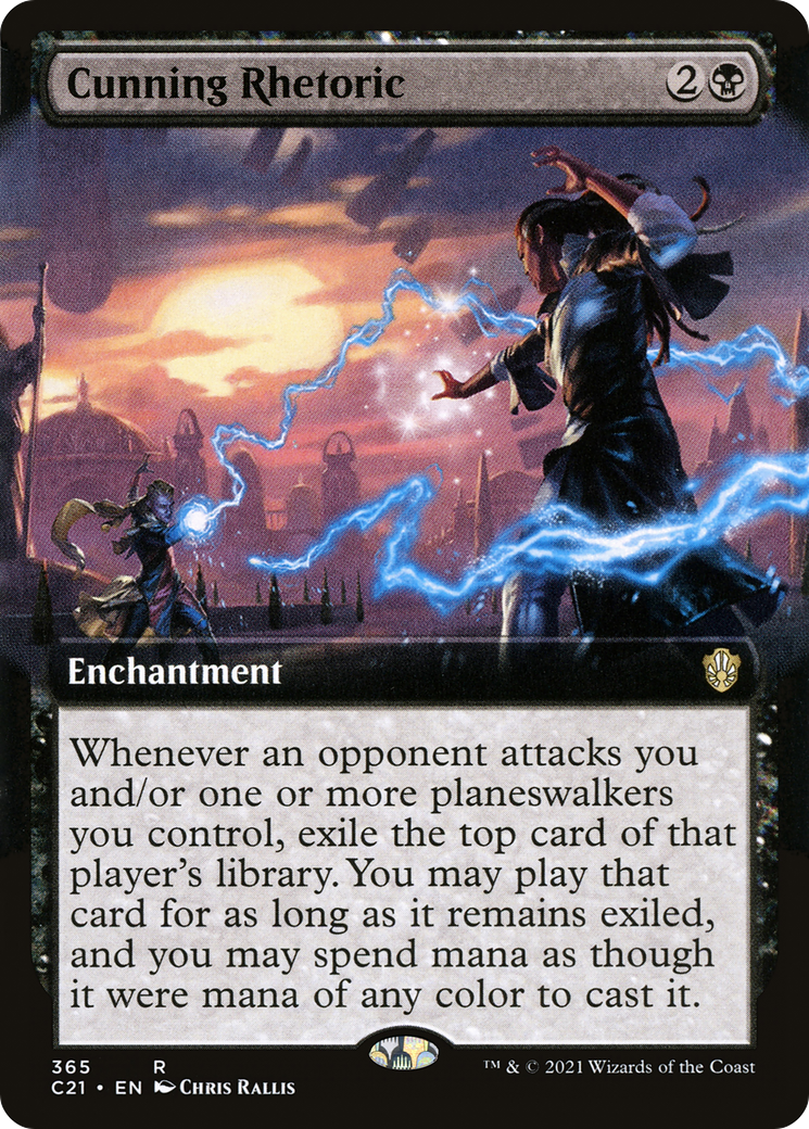 Cunning Rhetoric (Extended Art) (C21-365) [Commander 2021]