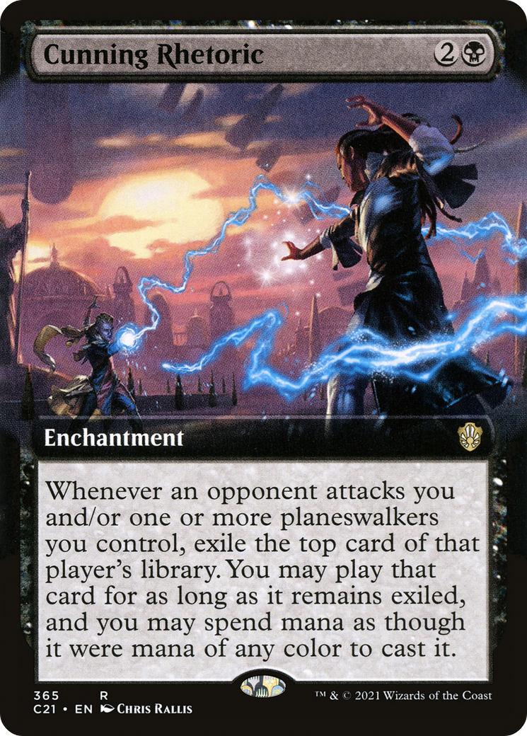 Cunning Rhetoric (C21-365) [Commander 2021]: (Extended Art)