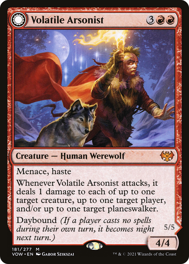 Volatile Arsonist (VOW-181) [Innistrad: Crimson Vow]