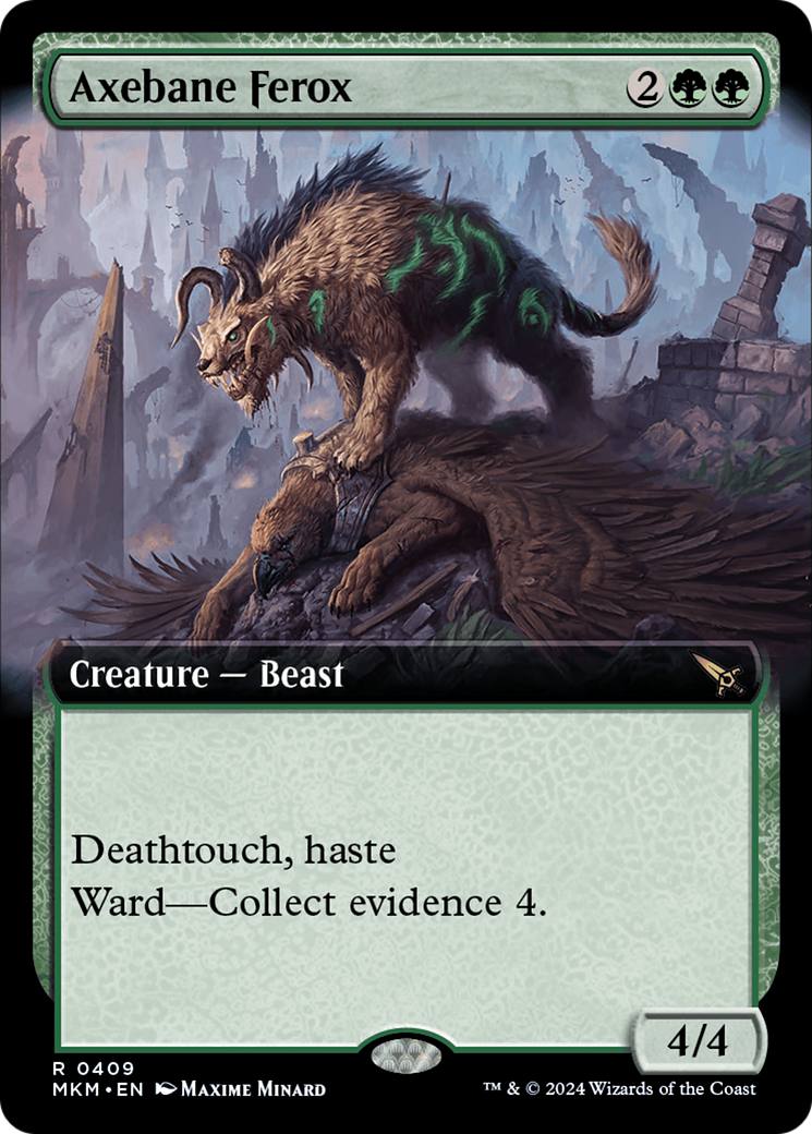 Axebane Ferox (MKM-409) [Murders at Karlov Manor]: (Extended Art) Foil