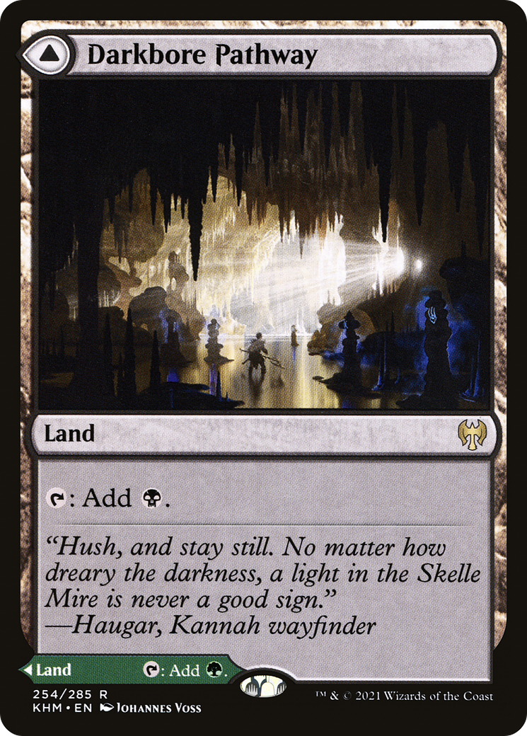 Darkbore Pathway // Slitherbore Pathway (KHM-254) [Kaldheim] Foil
