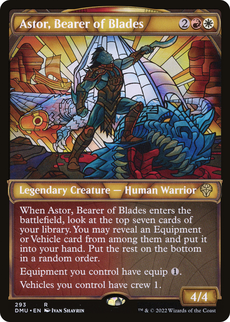 Astor, Bearer of Blades (DMU-293) [Dominaria United]: (Showcase)