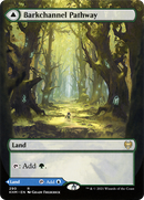 Barkchannel Pathway // Tidechannel Pathway (KHM-290) [Kaldheim]: (Showcase) (Borderless) Foil