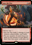 Into the Fire (MOM-364) [March of the Machine]: (Extended Art) Foil