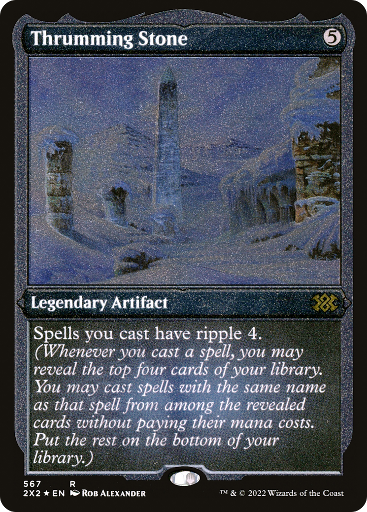Thrumming Stone (2X2-567) [Double Masters 2022] Etched Foil