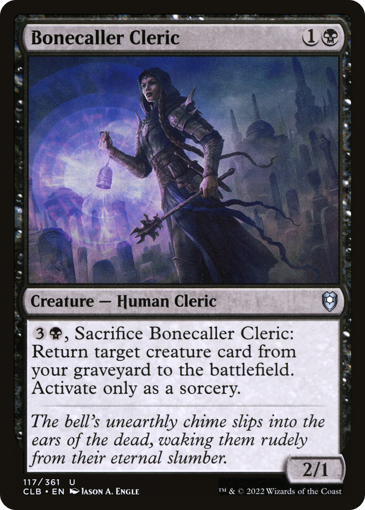 Bonecaller Cleric (CLB-117) [Commander Legends: Battle for Baldur's Gate]