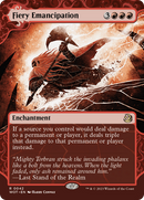 Fiery Emancipation (WOT-042) [Wilds of Eldraine: Enchanting Tales]: (Showcase) (Borderless)